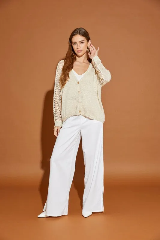 Hollow Detail Cardigan Sweater *Multiple Colors Available*