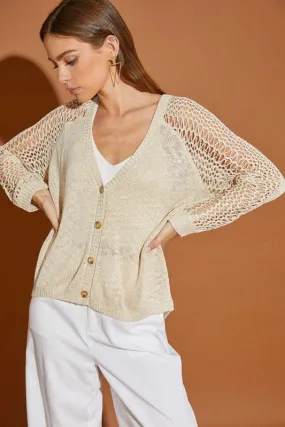 Hollow Detail Cardigan Sweater *Multiple Colors Available*