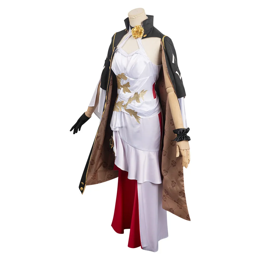 Honkai: Star Rail Himeko Women White Party Carnival Halloween Cosplay Costume