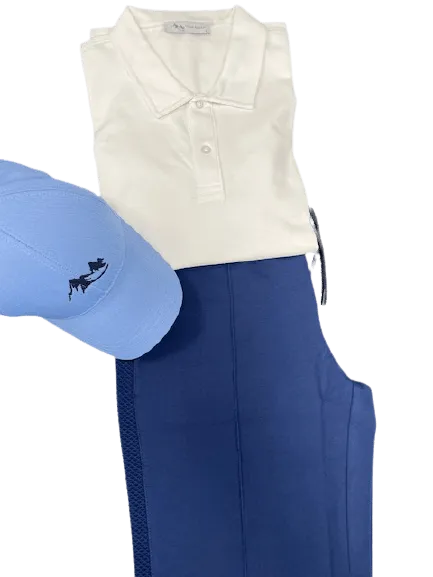 Men's Casual Wear Matched Set - Polo Shirt, 100% Cotton Shorts and Baseball Hat (3 Piece Set)