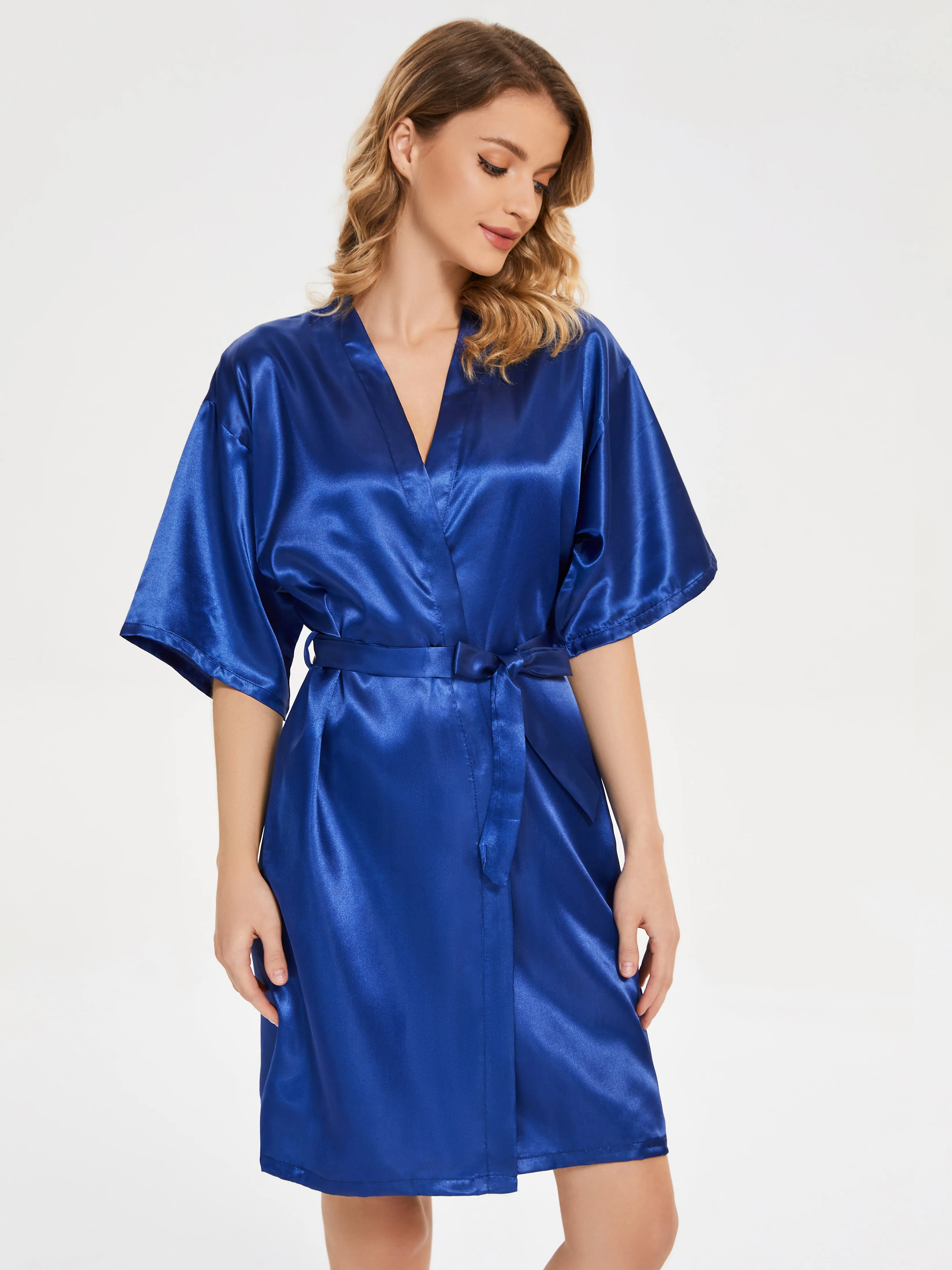 Ready Satin Robe For Bride