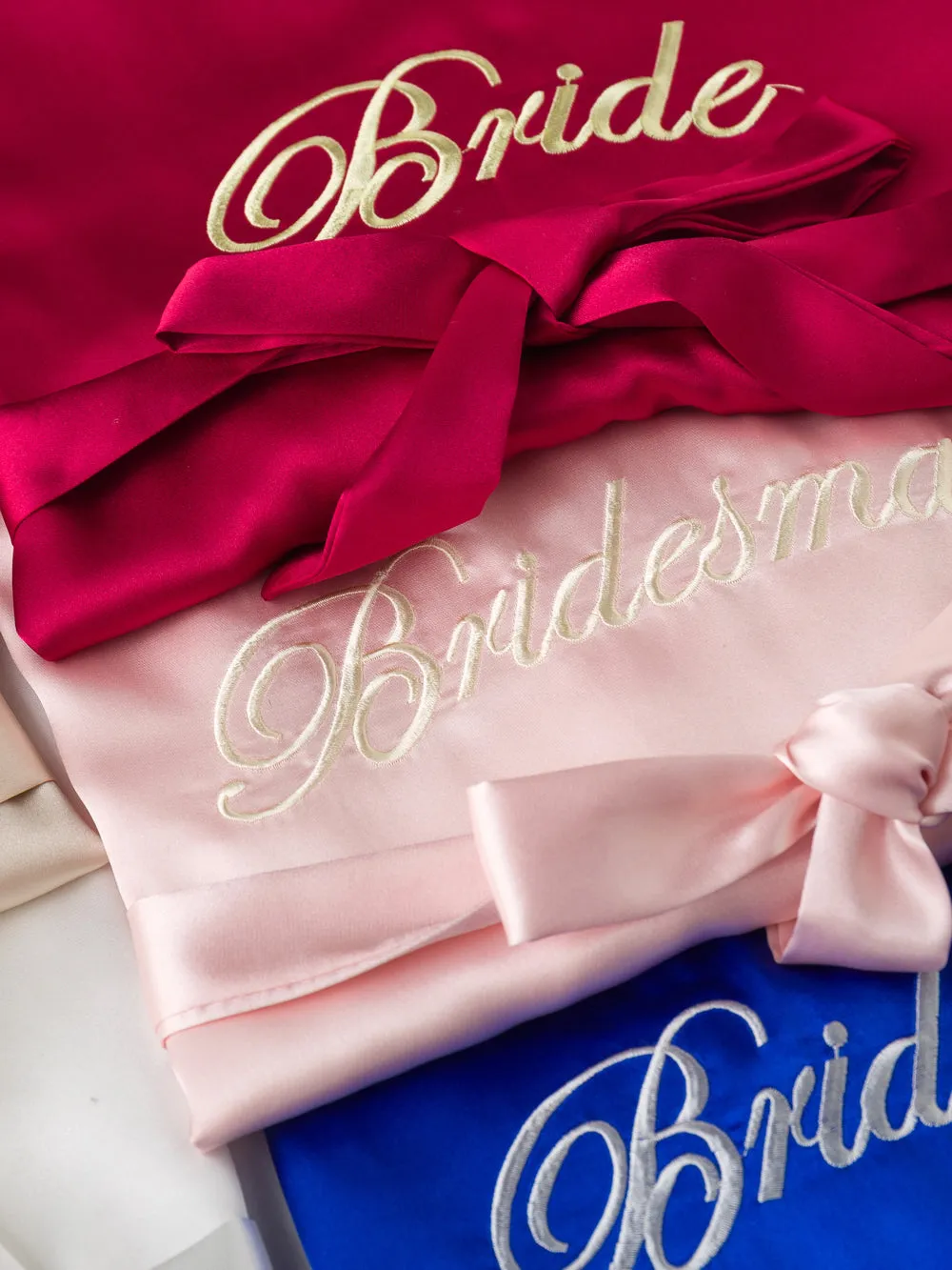 Ready Satin Robe For Bride