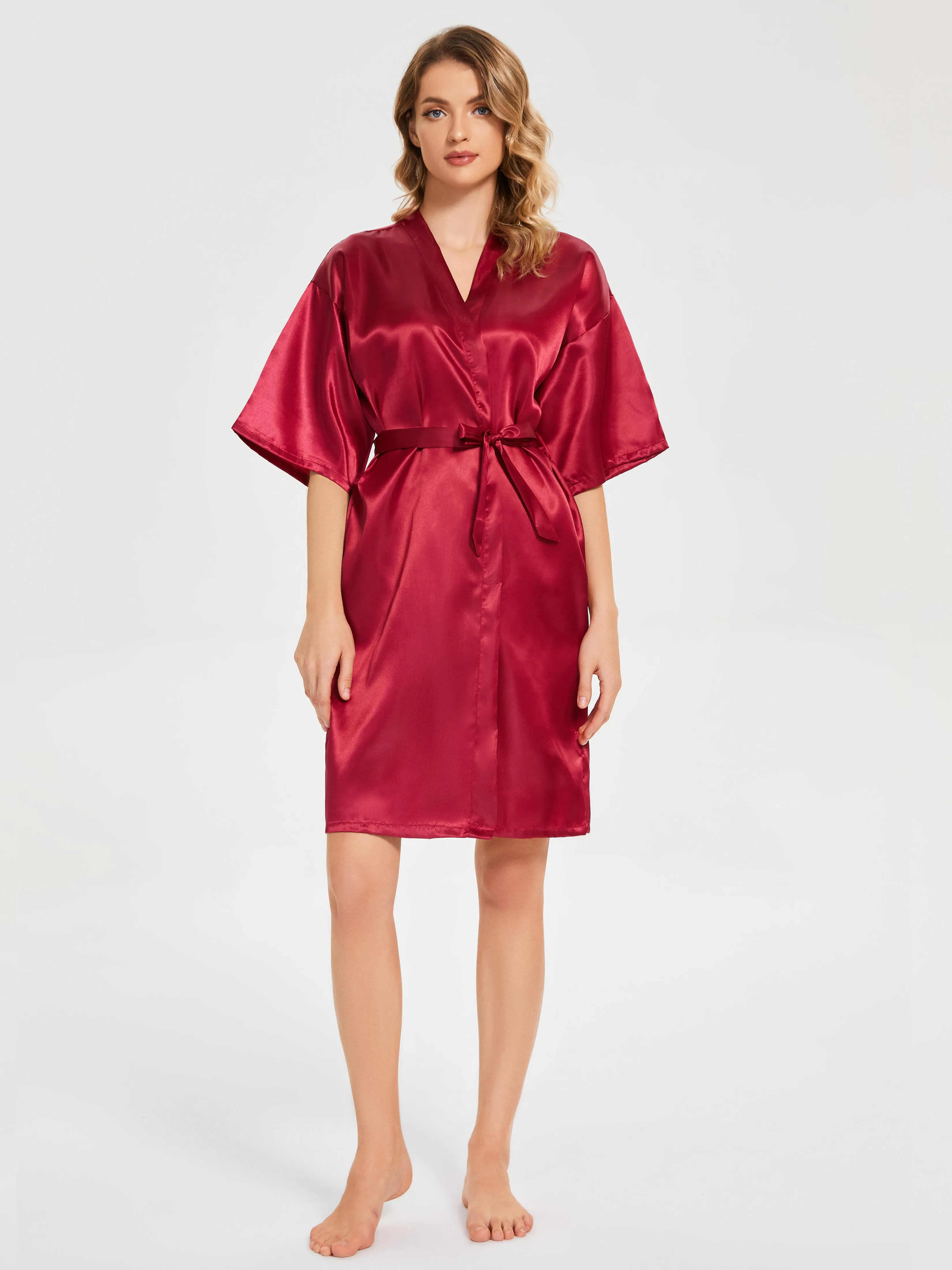 Ready Satin Robe For Bride