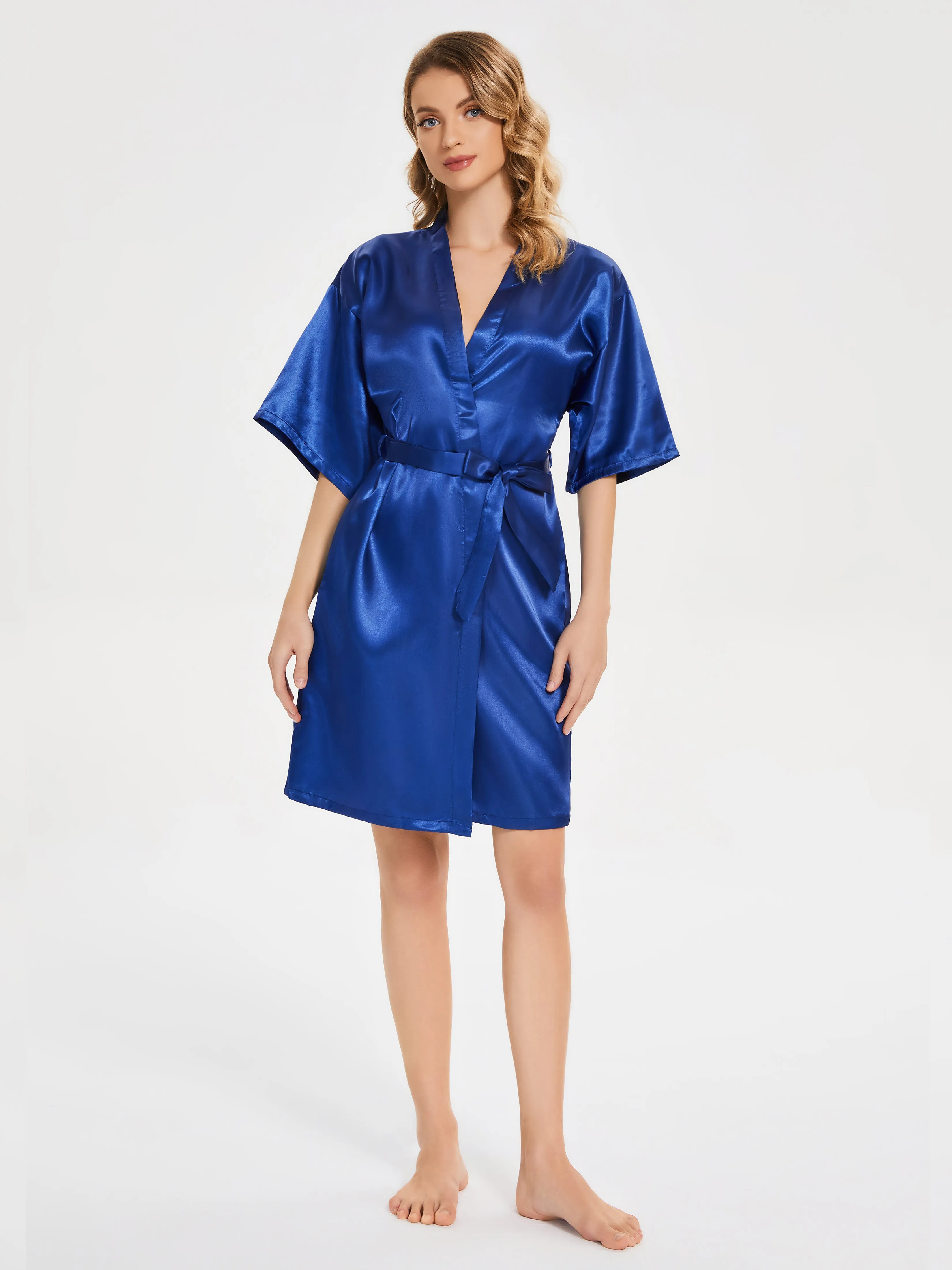 Ready Satin Robe For Bride