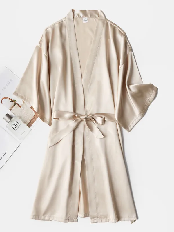 Ready Satin Robe For Bride