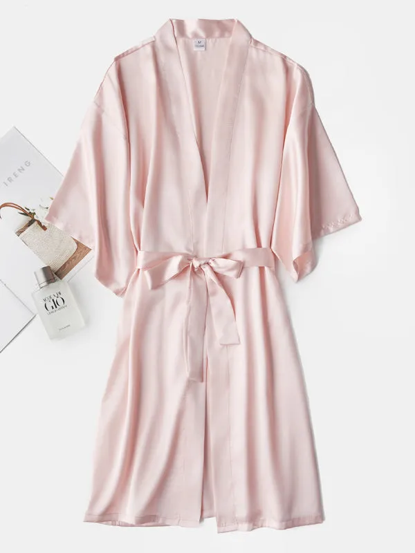 Ready Satin Robe For Bride