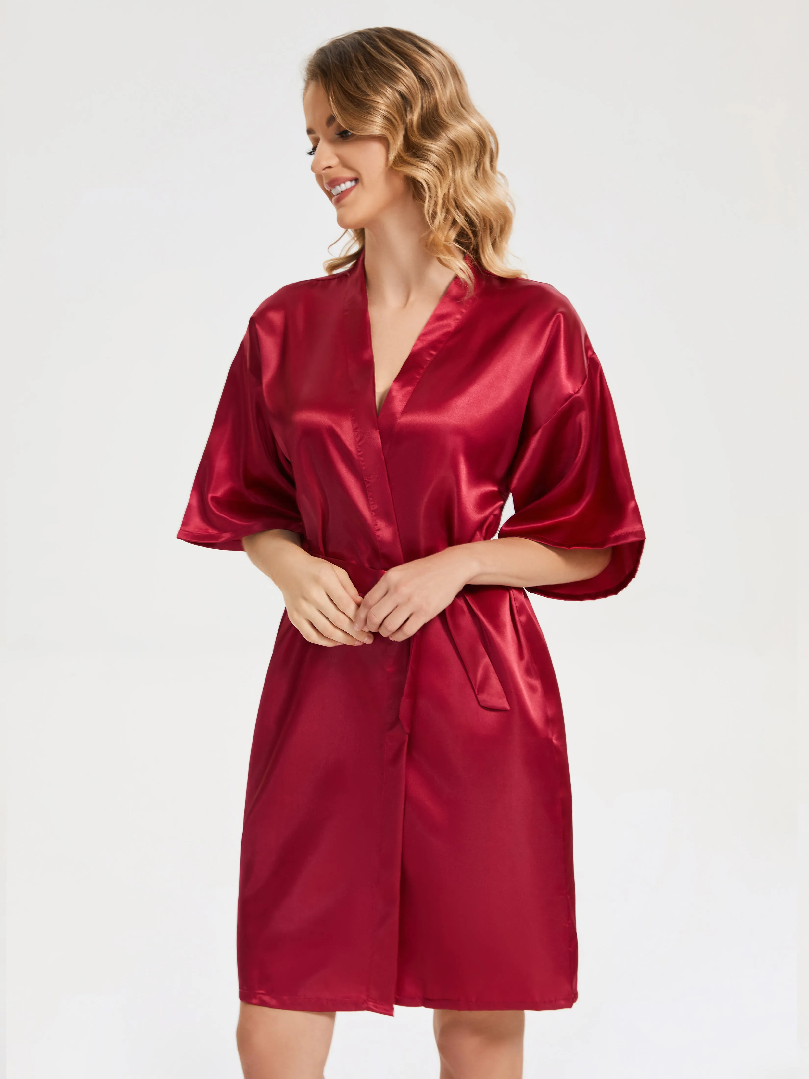 Ready Satin Robe For Bride