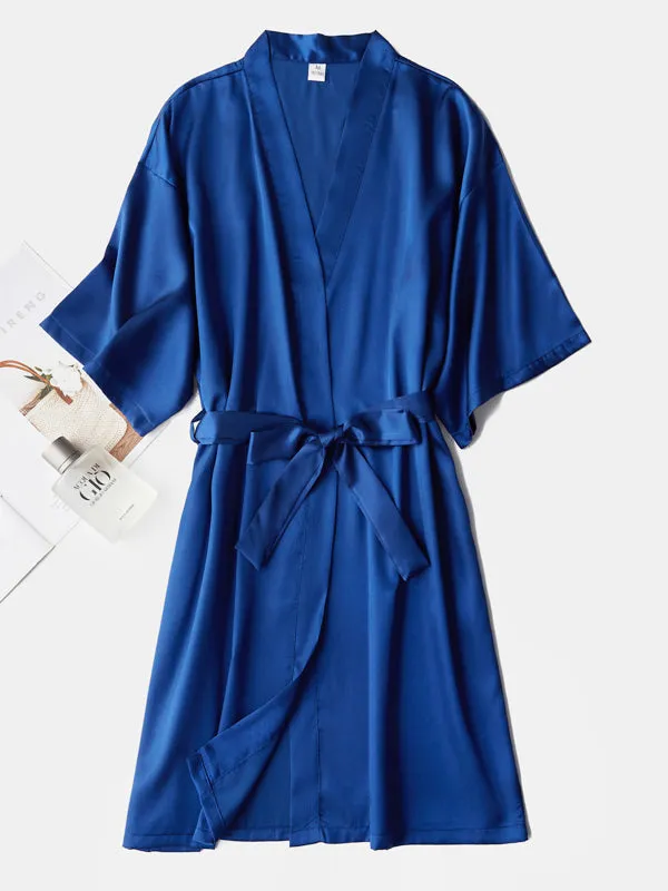 Ready Satin Robe For Bride