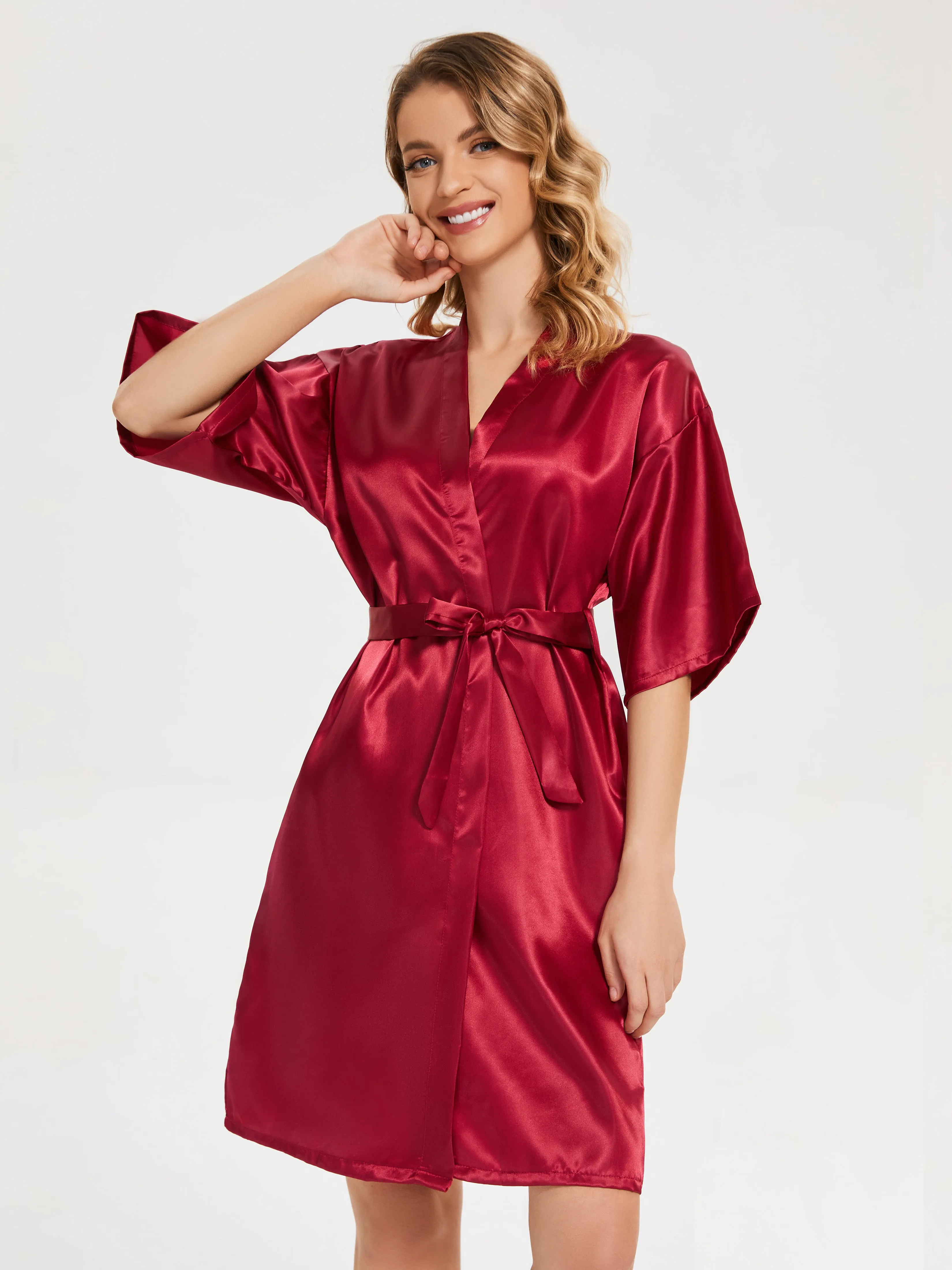 Ready Satin Robe For Bride