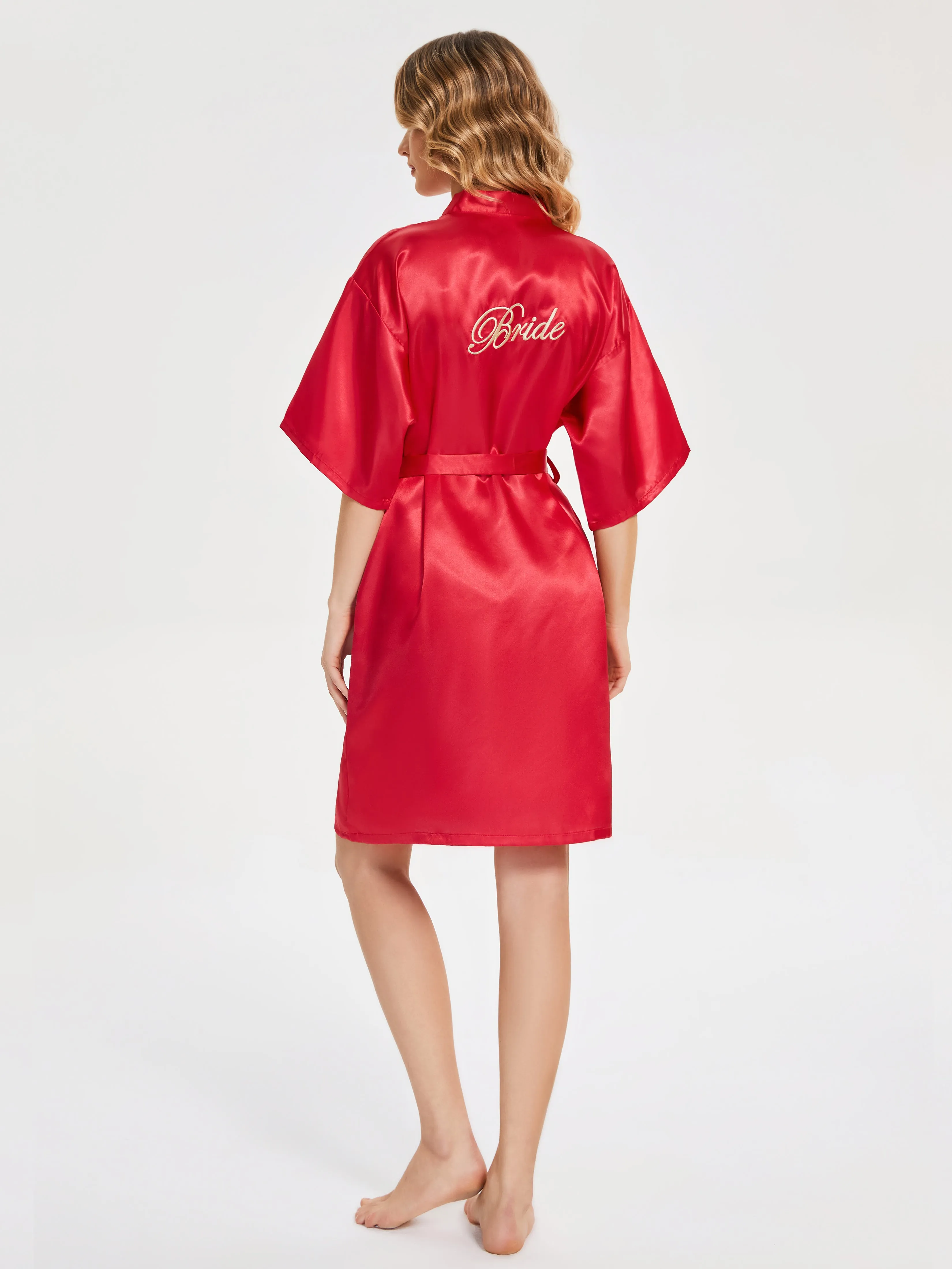 Ready Satin Robe For Bride