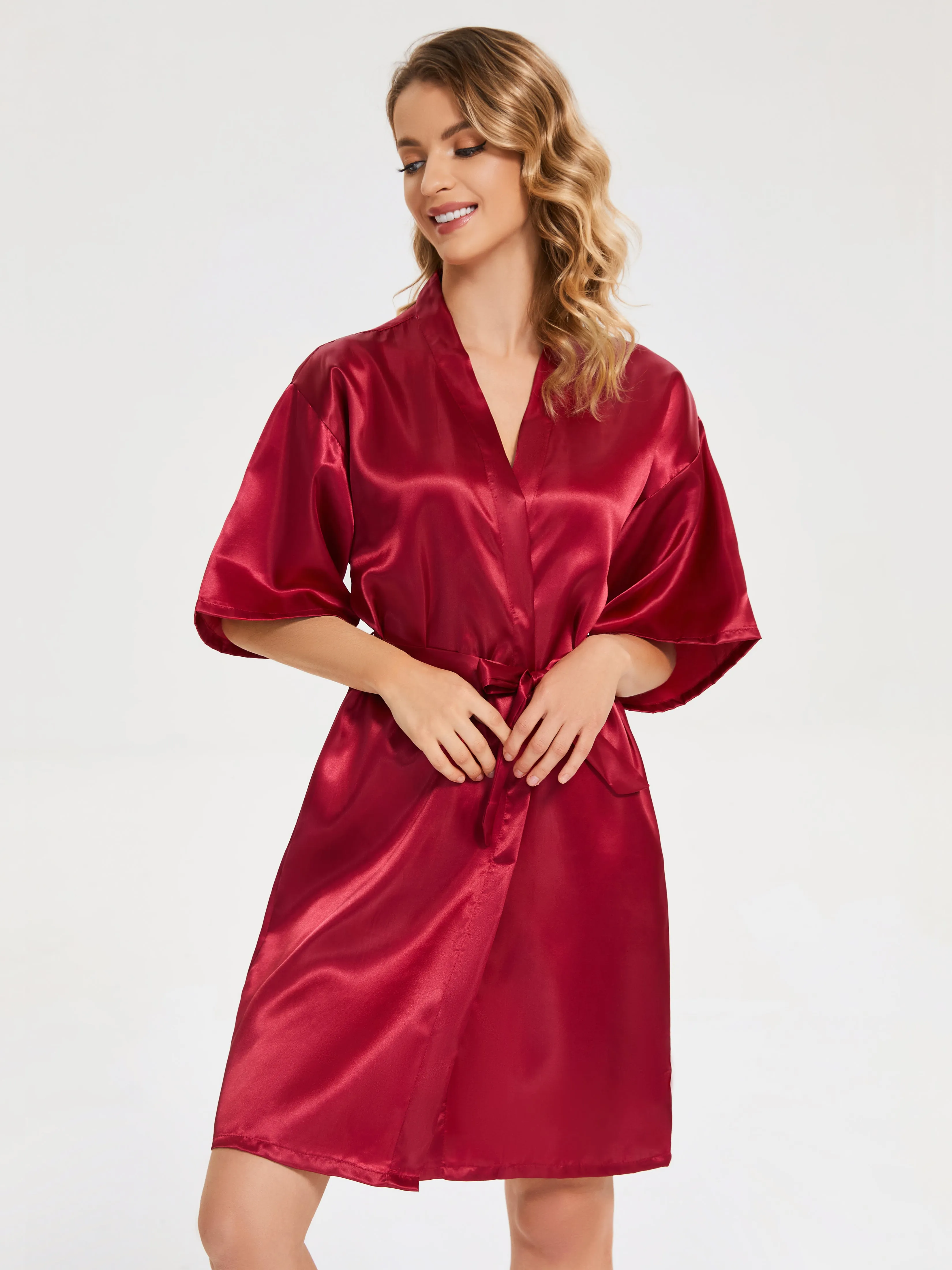 Ready Satin Robe For Bride