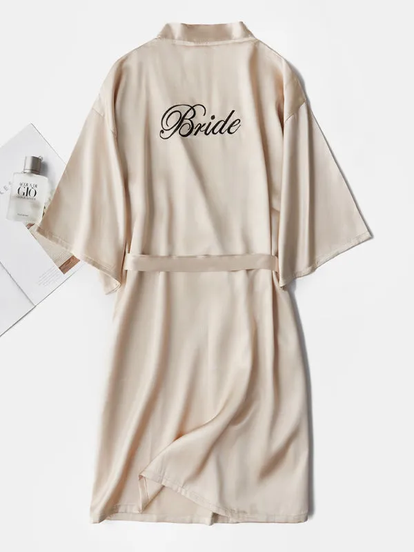 Ready Satin Robe For Bride