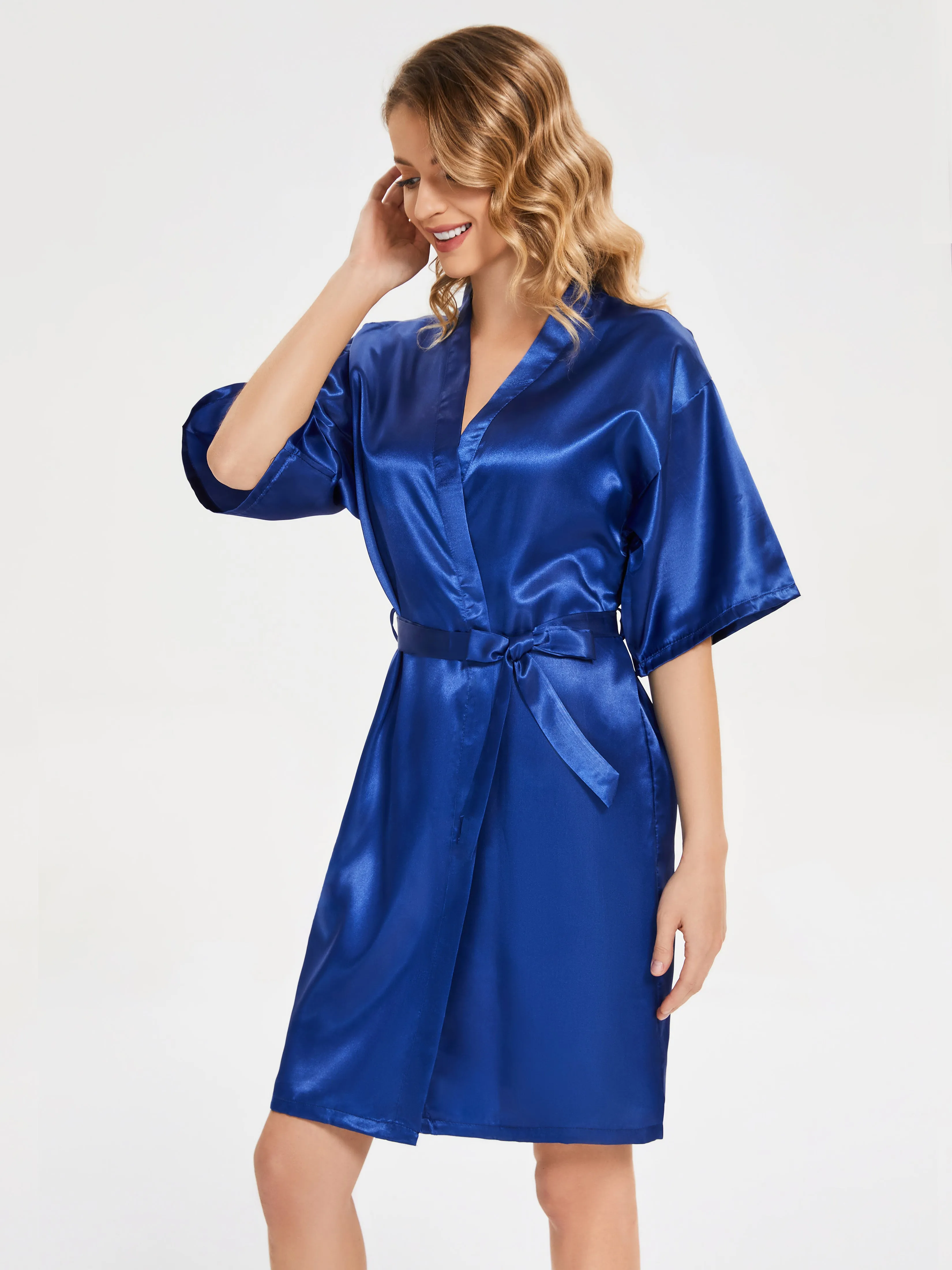 Ready Satin Robe For Bride