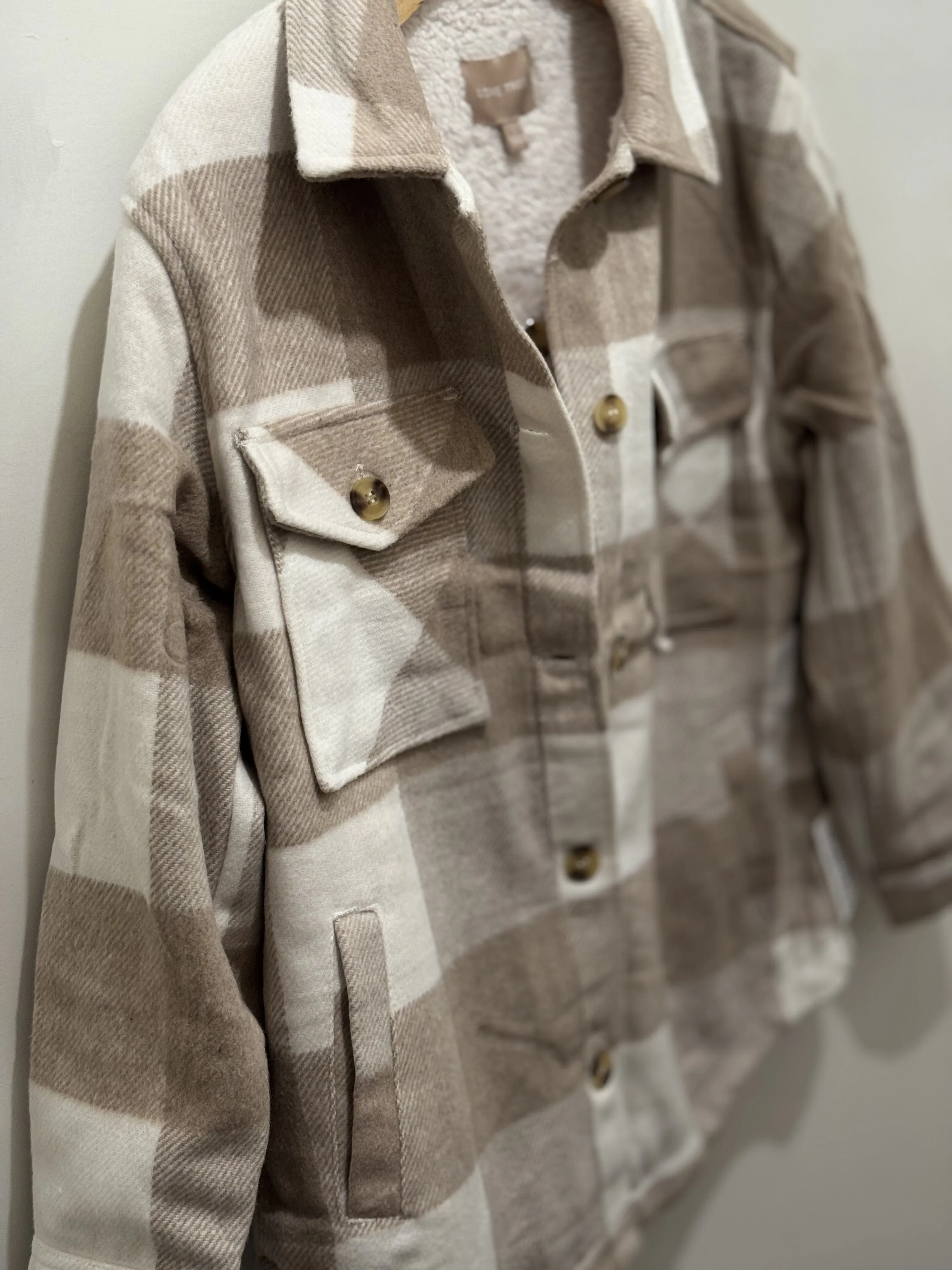 Tan Plaid Schaket